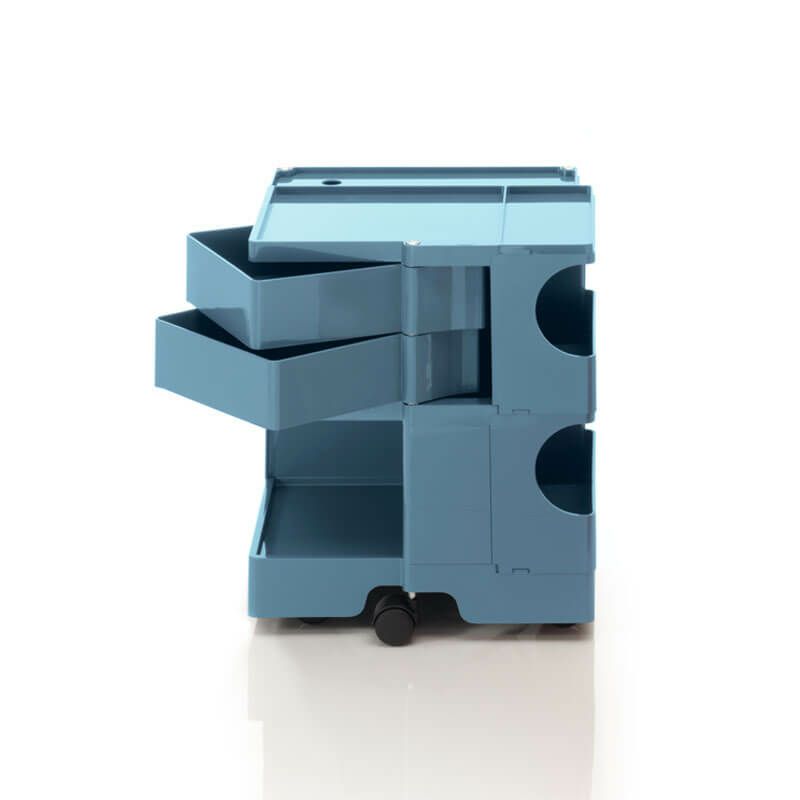  ボビーワゴン2段 2トレイ ブルーホーエルIB01-B22-BW