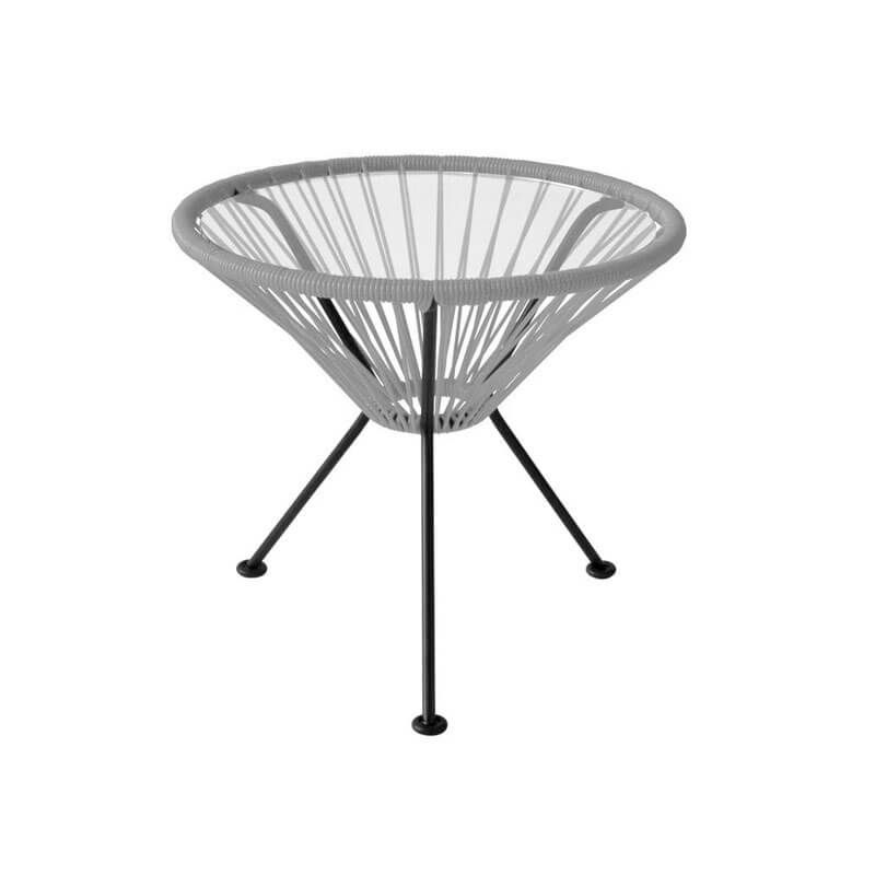 アカプルコサイドテーブルニュートラルグレー◆MC02-AST-NG