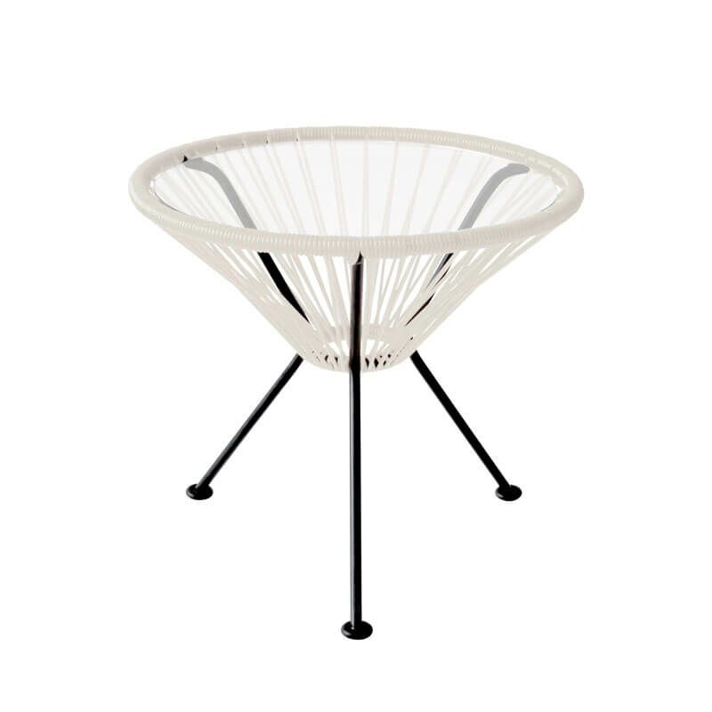 アカプルコサイドテーブルクレイホワイト◆MC02-AST-CW